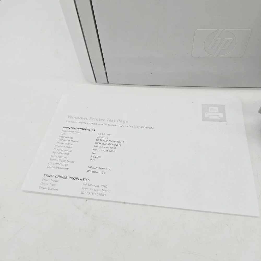 HP tested working